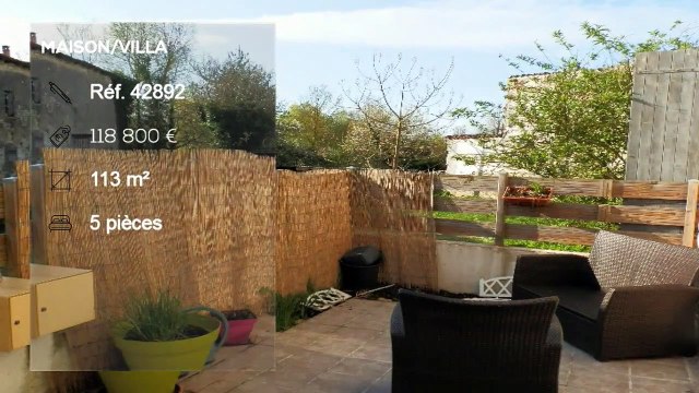 A vendre - Maison/villa - SAINT-JEAN-D'ANGELY (17400) - 5 pièces - 113m²