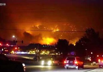 Fire Crews Perform Air Attacks Against Colorado's Lake Christine Fire