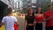 Les supporters verviétois ont mis l'ambiance dans les rues du centre après la victoire des Diables