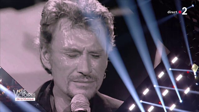 hommage à Johnny Hallyday - Les victoires de la musique ( 06 février 2018 )