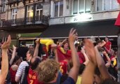 Belgium Fans Celebrate in Brussels After World Cup Quarter-Final Win Over Brazil