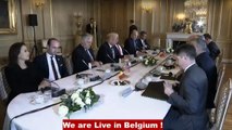 President Trump Meets  Belgium Prime Minister Charles Michel At Royal Palace,Trump In Belgium