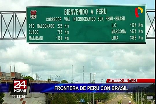 Letreros de bienvenida a nuestro país presentan faltas ortográficas
