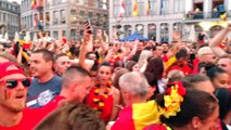 Mons : Belgique-Brésil (2-1) Les supporters en forme sur la Grand-Place (4/4) . Vidéo A.E. Ghislain