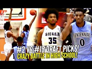 Download Video: Marvin Bagley III vs Troy Brown Jr EPIC Game High School! #2 vs #15 NBA Draft Picks CRAZY BATTLE!