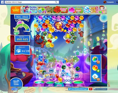 Bubble Witch Saga 2-Level 1842