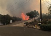 California's West Fire Burns Homes Near San Diego (Photos)