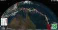 Subsurface Visualization full Earth EarthQuakes using Cesium