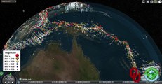 Subsurface Visualization full Earth EarthQuakes using Cesium