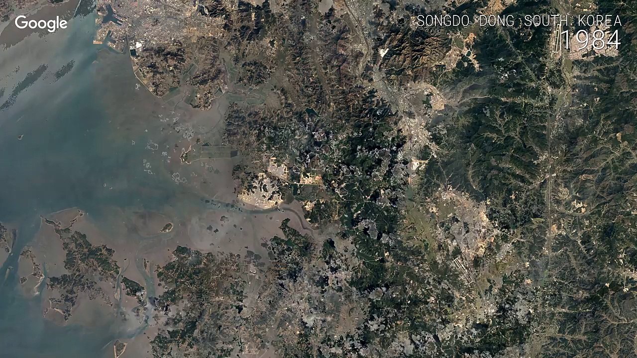 Google Timelapse: Songdo Dong, South Korea