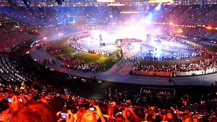 Opening Ceremonies Olympic Rings Are Forged In The Sky London 2012