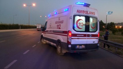 Kontrolden çıkan motosiklet bariyerlere çarptı: 1 ölü, 1 yaralı