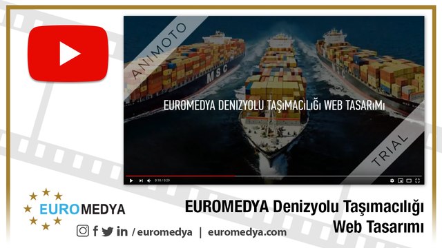 EUROMEDYA Denizyolu Taşımacılığı Web Tasarımı