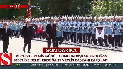 Cumhurbaşkanı Erdoğan Meclis�e geldi