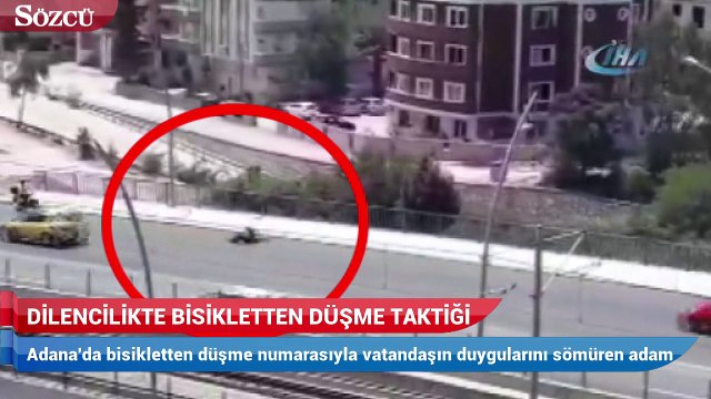 Dilencilikte bisikletten düşme taktiği