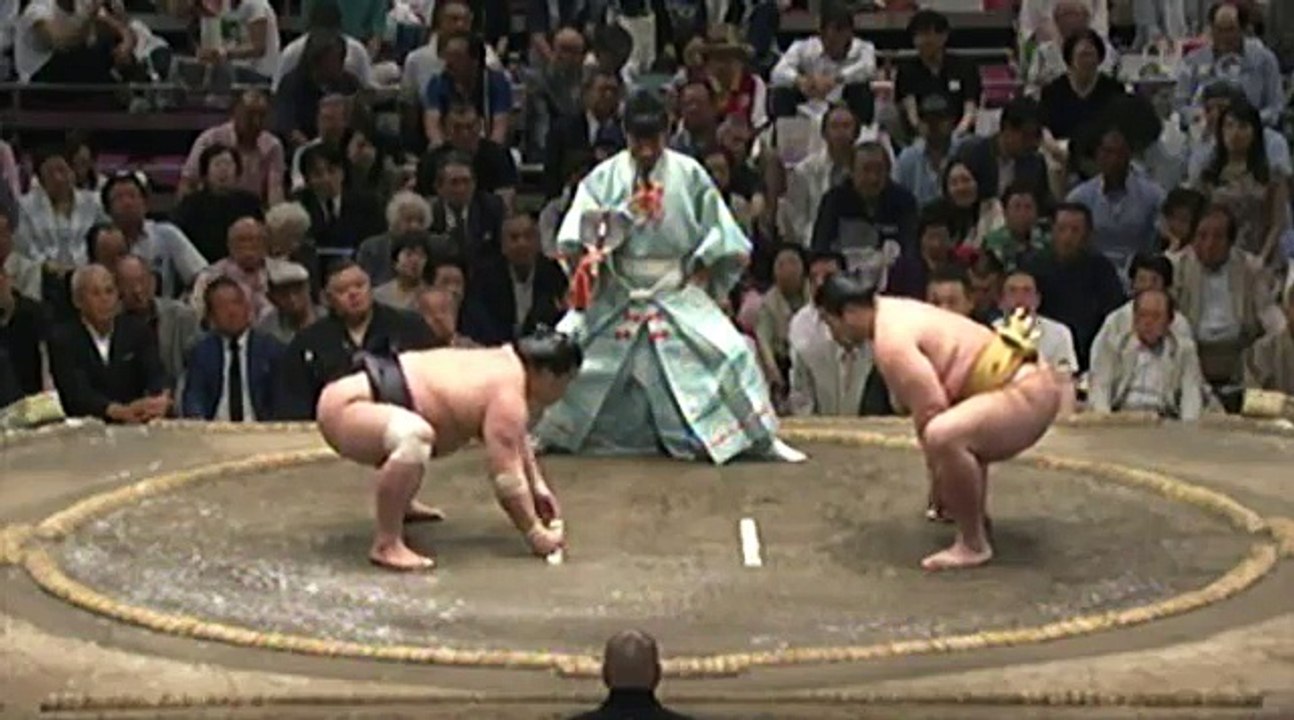妙義龍 vs 輝 2018年大相撲夏場所13日目 20180525