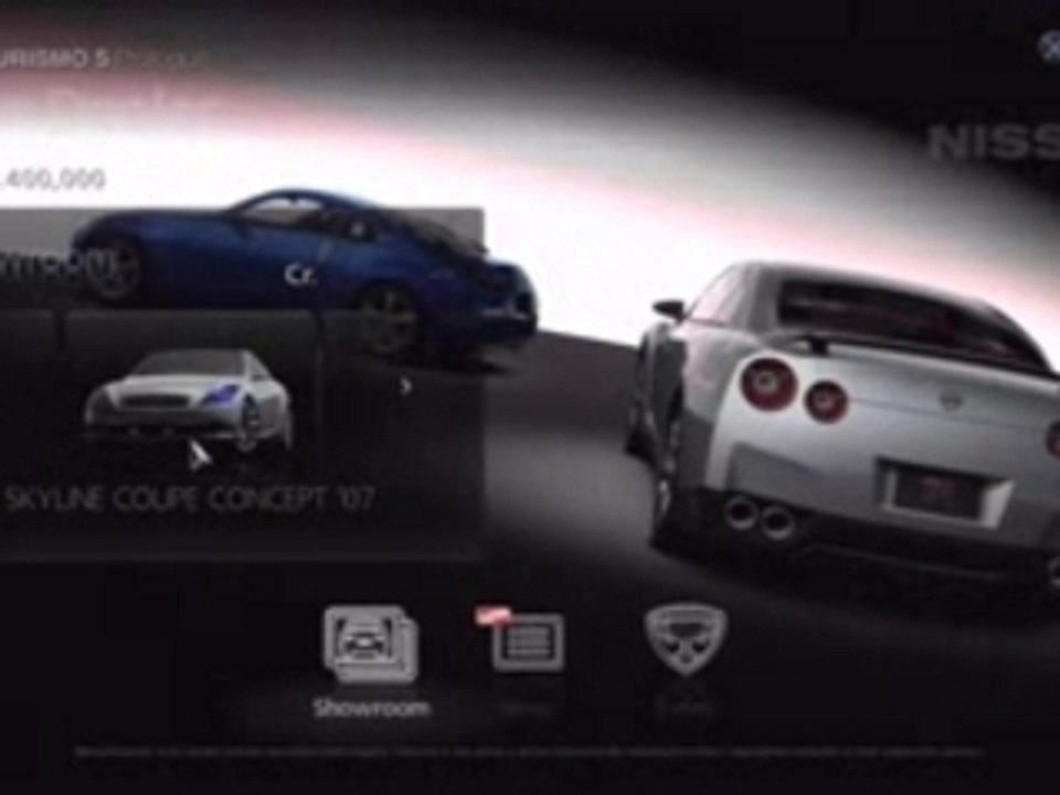 Gran Turismo 5 Prologue Interface du jeu