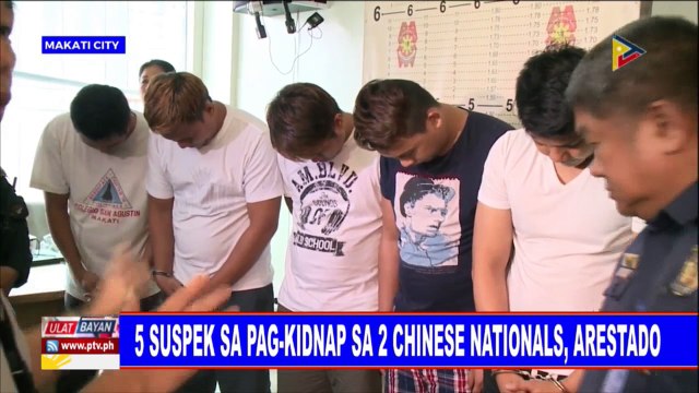 Limang suspek sa pag-kidnap sa dalawang chinese nationals, arestado