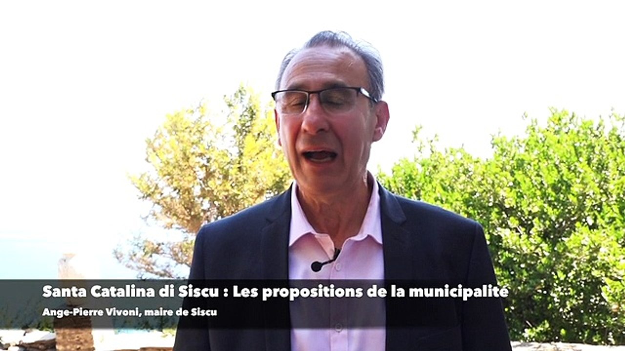 Santa Catalina di Siscu : Les propositions de la municipalité