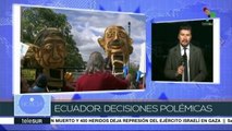 Ecuatorianos marcharon en solidaridad con Rafael Correa