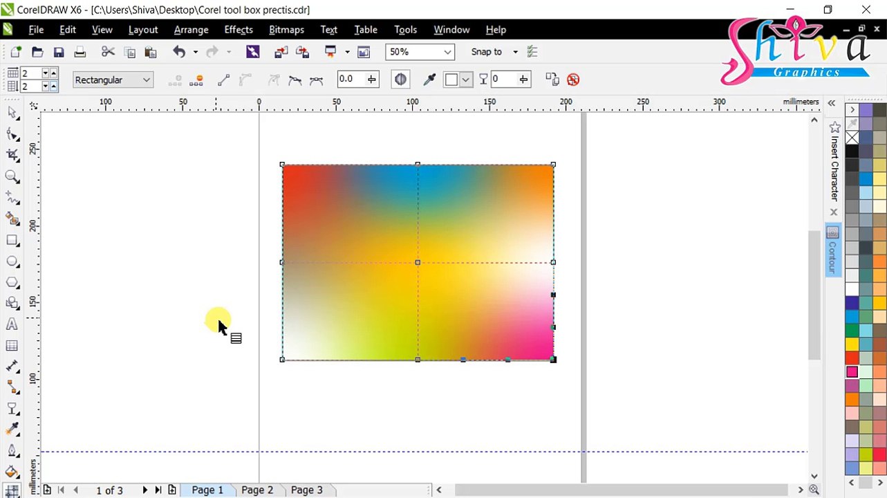 Corel Draw Tutorial In Hindi Part 4 Tool Box 62 How to Use of  Mesh Fill Tools | मेश फिल टूल्स का प्रयोग कैसे करें |