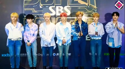 BTS no Red Carpet da SBS Super concert