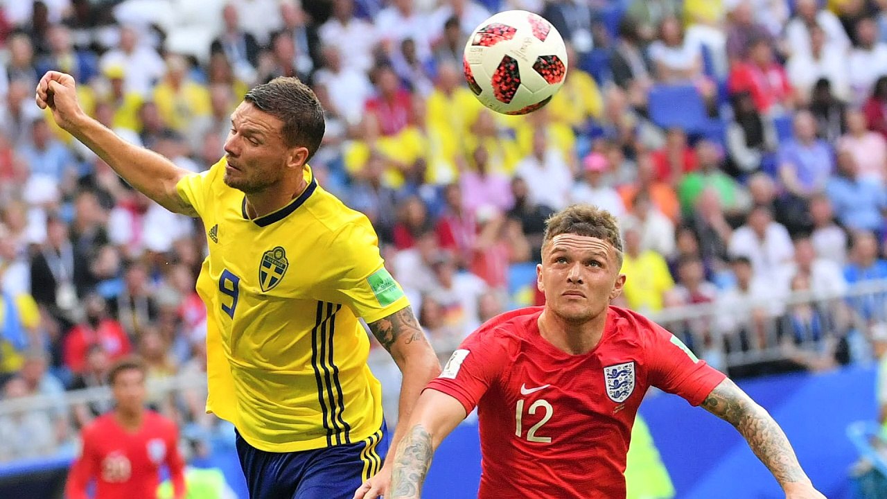 PHOTOS: l'Angleterre bat la Suède 2-0 et s'envole en demie
