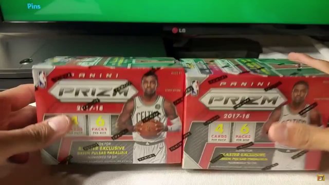 2017-18 Panini Prizm NBA Basketball trading card box opening. Kevin Love game worn jersey relic.