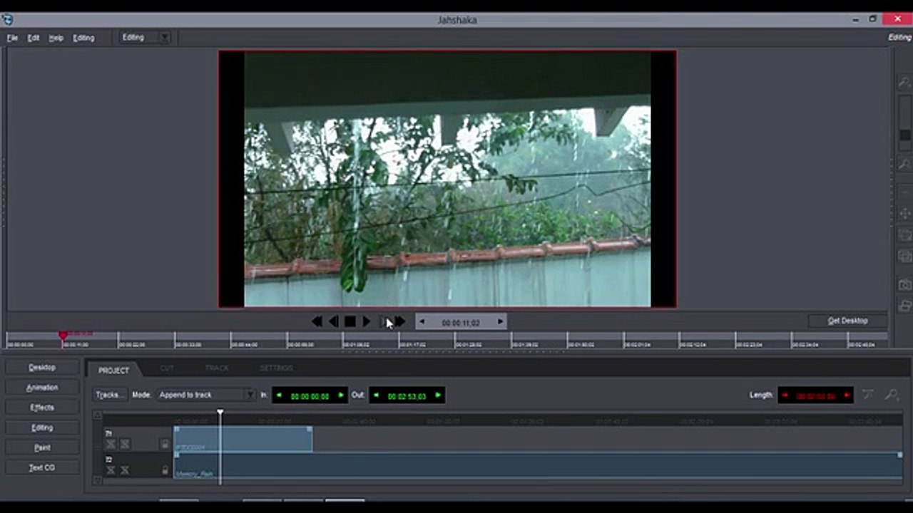 Jahshaka Tutorial Básico -  Cortar, inserir músicas e Renderizar