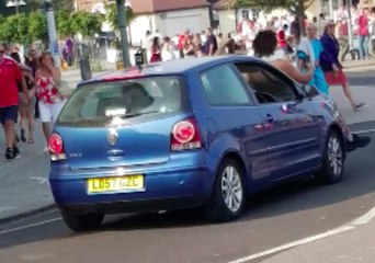 England Fan Run Over After Falling Off Moving Car in Folkestone