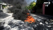 Haitianos protestan contra alza de precios de carburantes