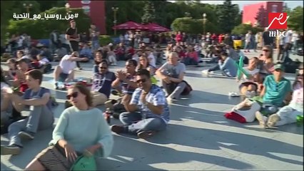 أجواء احتفاليه رائعة للجماهير العربية بمونديال روسيا في آدواره النهائية