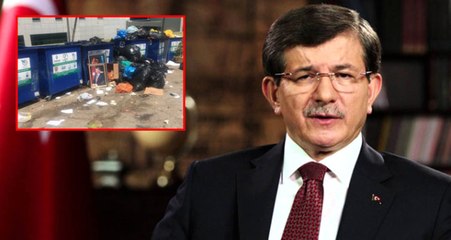 Eski Başbakan Ahmet Davutoğlu'nun Portesi Meclis Çöplüğüne Atıldı