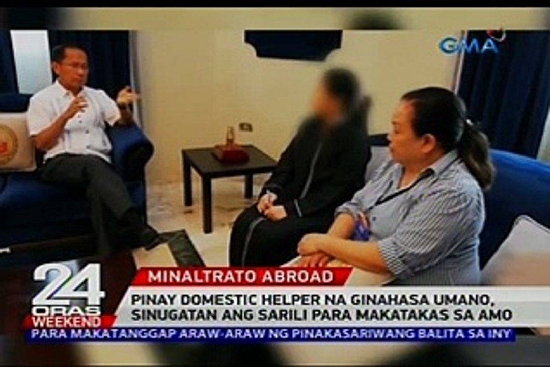 Pinay domestic helper na ginahasa umano sa Saudi, sinugatan ang sarili para makatakas sa amo