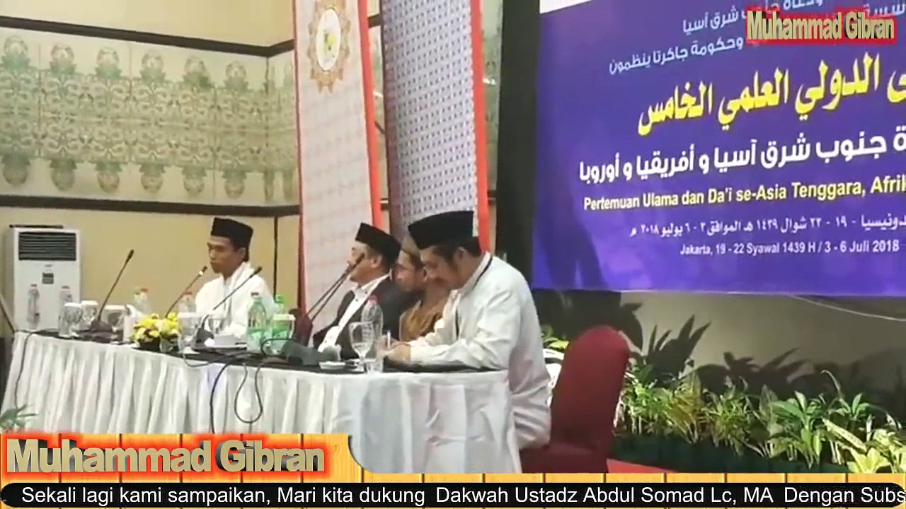 UAS BIkin Para Ulama Dunia Tak Berhenti Tertawa ! Ust Abdul Somad di Pertemuan Da'i Internasional