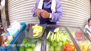 AMAZING knife skills 2017 - Fast cutting skills and Processing of Dried Mango