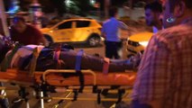 Fatih’te motosiklet ile taksi çarpıştı: 1 ağır yaralı
