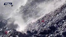 Eruzione Etna 26 gennaio, a un passo dal fronte di lava