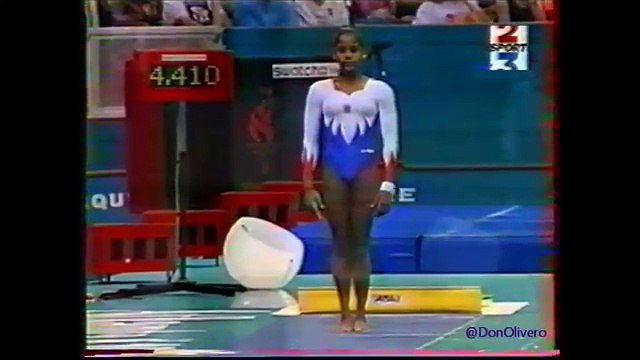 Elvire TEZA (FRA) vault - 1996 Atlanta Olympics Team Optionals