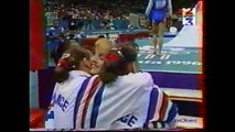 Cecile CANQUETEAU (FRA) beam - 1996 Atlanta Olympics Team Optionals