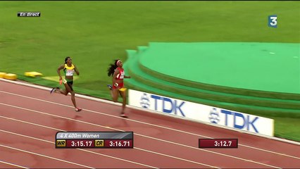 Download Video: Jamaica beats USA and wins Women's 4x400m Relay Final - World Athletics Championships BEIJING 2015