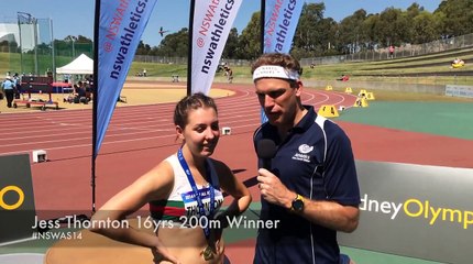 2014 NSW All Schools - Jess Thornton 16yrs 200m