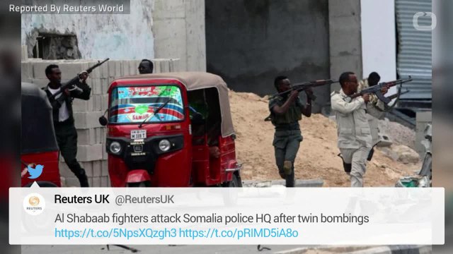 Al Shabaab Fighters Attack Somalia Police HQ After Twin Bombings