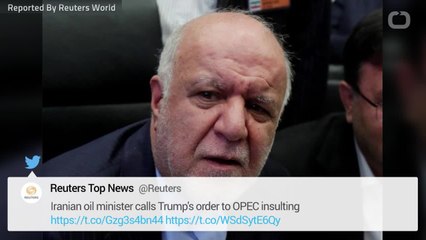 Iranian Oil Minister Calls Trump's Order to OPEC Insulting