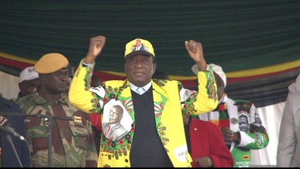 Zimbabwe election: Mnangagwa back on campaign trail