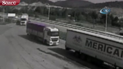 OTomobil ITR'a çarptı taklalar attı