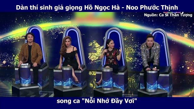 Dàn thí sinh giả giọng Hồ Ngọc Hà - Noo Phước Thịnh song ca Nỗi Nhớ Đầy Vơi