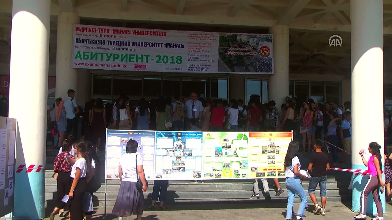 Kırgızistan Türkiye Manas Üniversitesine giriş sınavı düzenlendi  - BİŞKEK
