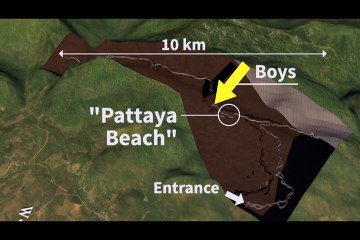 12 çocuk mahsur kalmıştı;  İşte Tayland'daki mağaranın 3D animasyonu