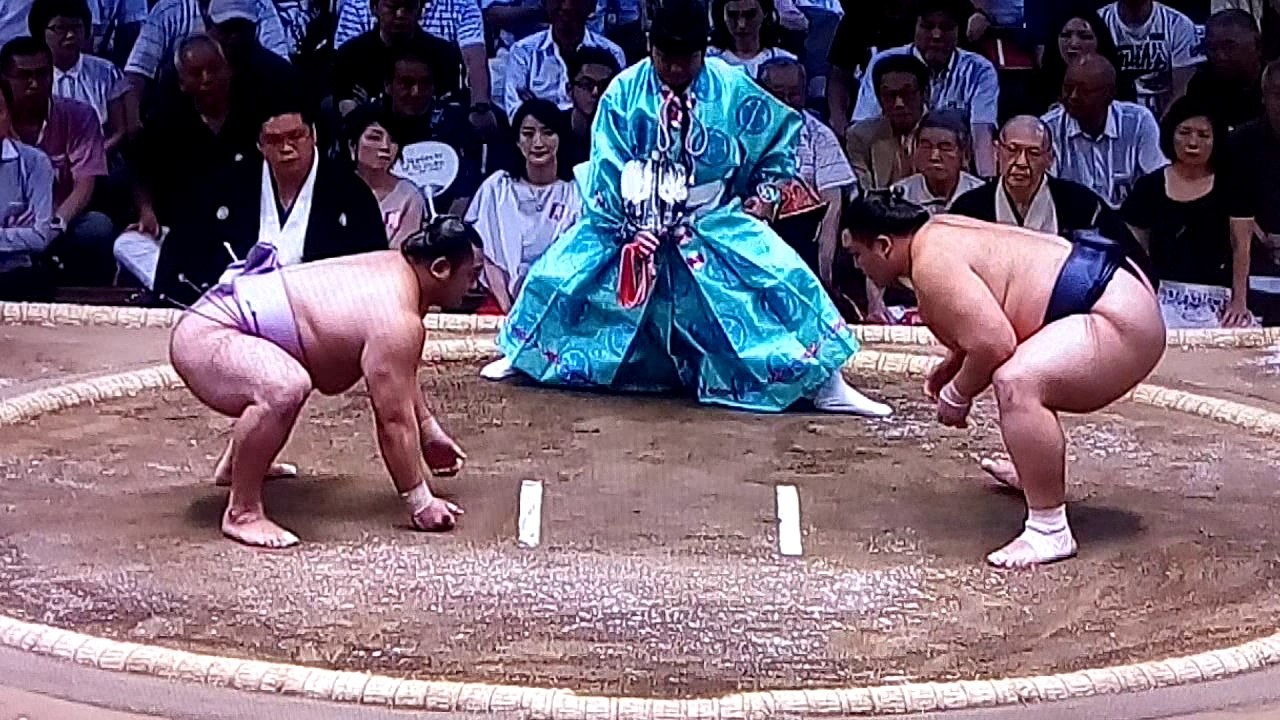 琴恵光 vs 朝乃山 2018年大相撲名古屋場所初日 20180708
